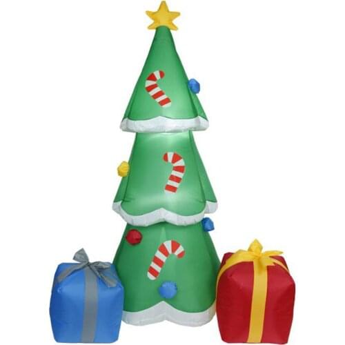 Inflatable Christmas Tree Huge Glowing Xmas Tree Decoration Prop Gift For Indoor Outdoor