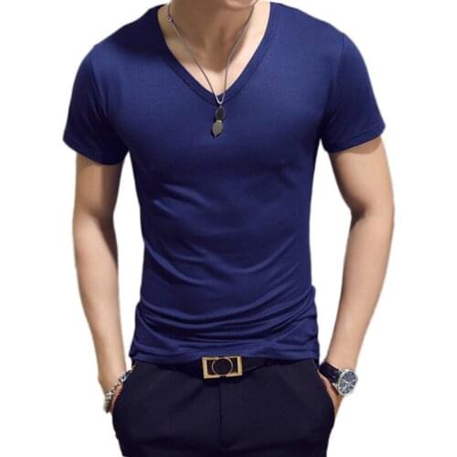 2021 New mens t shirt hot style leisure round collar mens a pure color T-shirt with short sleeves undertakes to sales