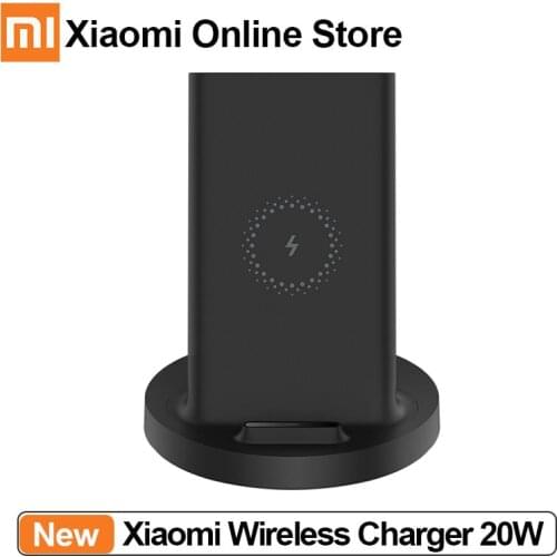New Xiaomi Vertical Wireless Charger 20W Max with Flash Charging Qi Compatible Multiple Safe Stand Horizontal for Mi 9 Pro