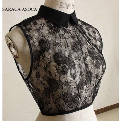 New Style S M Size Fashion Lace Shirt Detachable Collars Fake Collar Women Wholesale A205 Sweater Collar Sexy Ladies All-Match