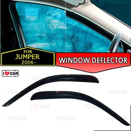 Window deflectors for Citroen Jumper 2006-2012 car window deflector wind guard vent sun rain visor cover car styling