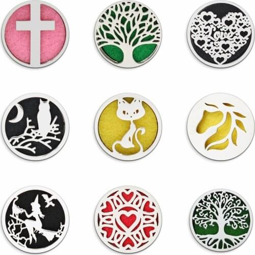 Stainless Steel Diffuser Necklace Plate Designs Women Jewelry DIY Accessories For 25mm Diffuser Bracelet Locket No Bangle Gift