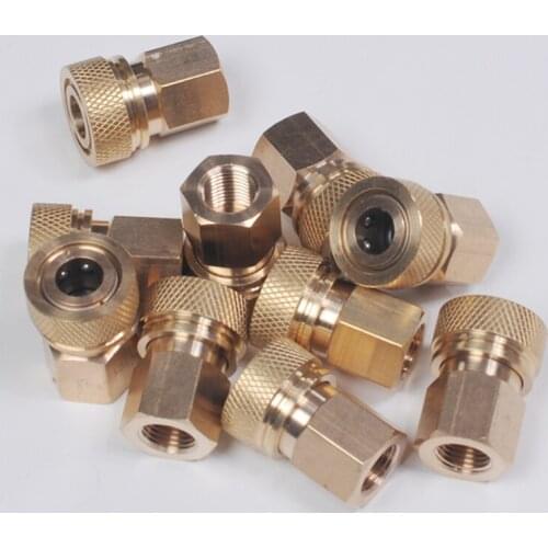 Pcp 4500psi 30mpa M10 female thickening Quick connector 10mm 100% copper 1 piece/lot