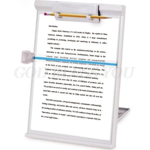 Plastic Adjustable Computer Document Holder Book Rack Stand Reading Typing Frame Bookends Recipe Shelf Folding Holder Organizer