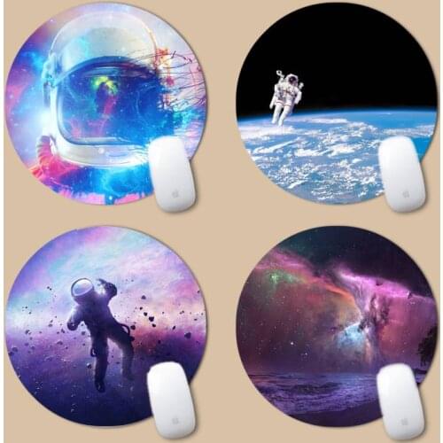 Astron Durable Rubber Mouse Mat Pad Round Non-slip Cushion