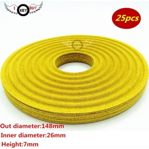 25pcs 148mm 26 mm Core Height 7mm Speaker Spring Pads Woofer Damper Wave Subwooferl Spider DIY For Car Home Theater Repair Parts