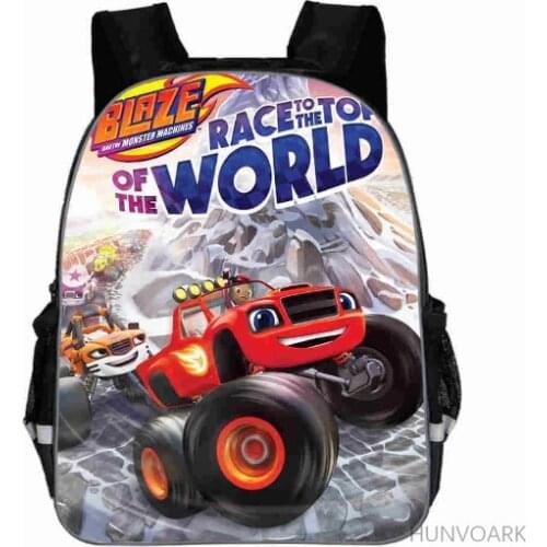 Cartoon Blaze And The Monster Machines Print Backpack For Boys Children School Bags Backpacks Kids Kindergarten Bookbag