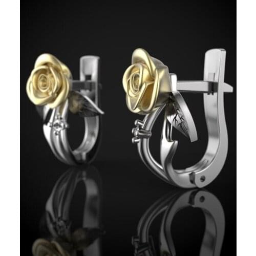 S925 Sterling Silver Garnet Jewelry Clip Earring for Women Silver 925 Jewelry Bizuteria Wedding Aretes De Mujer Earring Girls