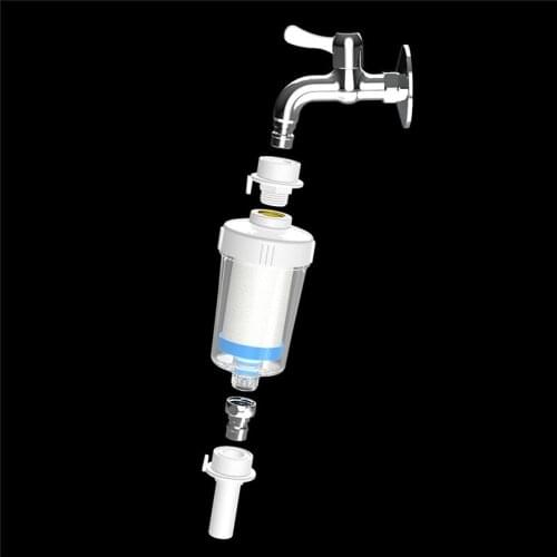 New Water Tap Bathroom Sprinkler Filter Purifier Water Filter In Line Faucet Shower Head Batch Kitchen Accessories