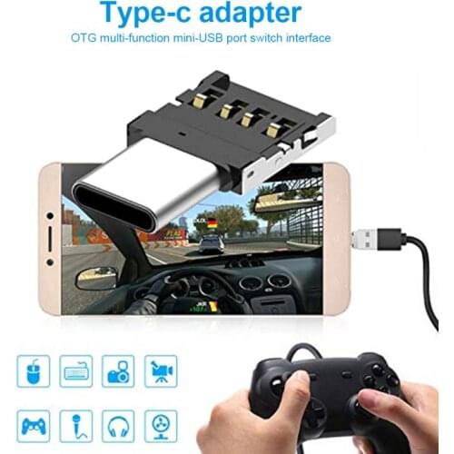 1pcs Type-c Adapter OTG Multi-function Converter USB Interface To Type-c Adapter Micro Transmission Interface Phone Accessories