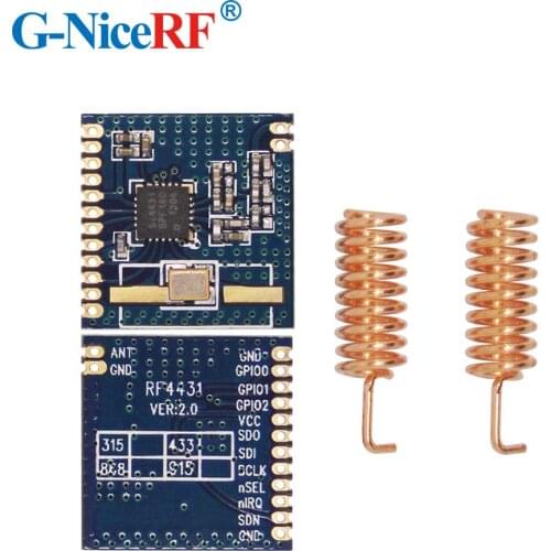 10pcs Cheap sale embedded 868MHz wireless data module RF4431 with 10pcscopper plating spring antenna free shipping