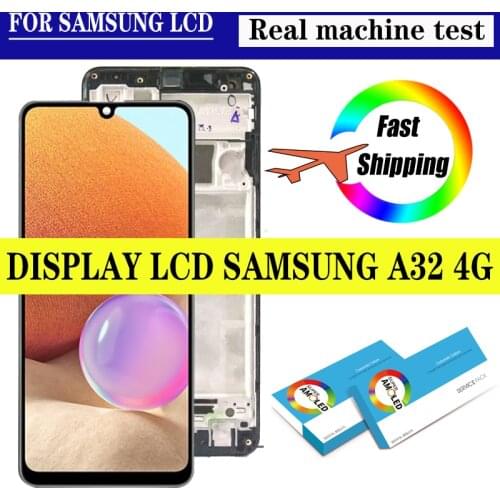 100% Original 6.4'' AMOLED Display for Samsung Galaxy A32 A325 A325F SM-A325F LCD Touch Screen Digitizer Assembly Repair Parts