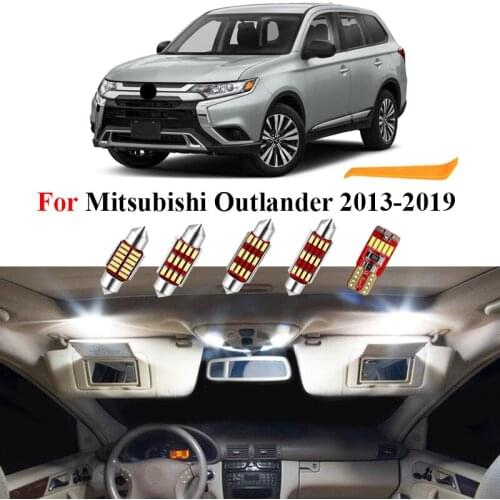 12Pcs White Canbus Car Led Interior Lighting Kit For Mitsubishi Outlander 2013 2014 2015 2016 2017 2018 2019 Map Lamp