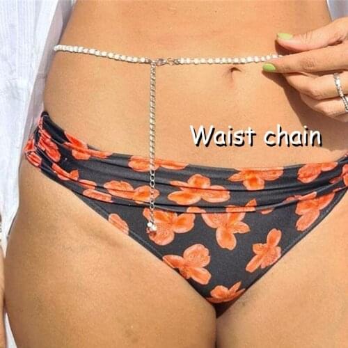 Y2K Accessories Shiny Crystal Geometric Waist Chain for Women Egirl Aesthetic Fashion Vintage Body Accessories Friends Gifts New