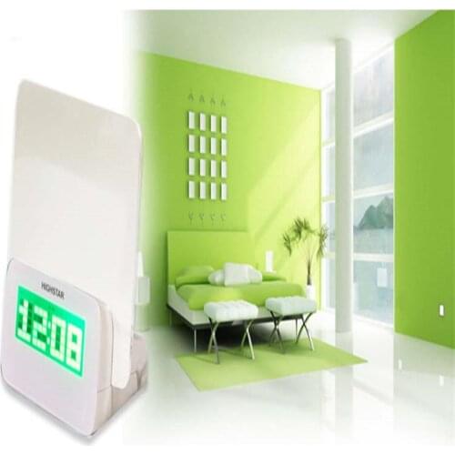 AsyPets Message Board Digital Alarm Clock LCD Calendar + Pen（Green Light)