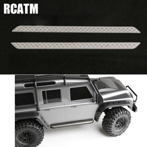 Side Metal Slip-Proof Pad Simulation Decoration Modification for 1/10 RC Crawler Car Traxas TRX4