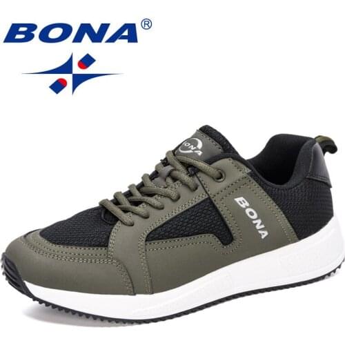 BONA 2020 New Designers Trendy Chaussures Pour Hommes Casual Shoes Men Adult Luxury Brand Footwear Sneakers Sapato Masculino