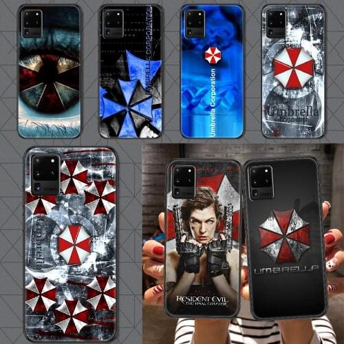 Umbrella corporation Phone case For Samsung Galaxy Note 4 8 9 10 20 S8 S9 S10 S10E S20 Plus UITRA Ultra black trend cell cover