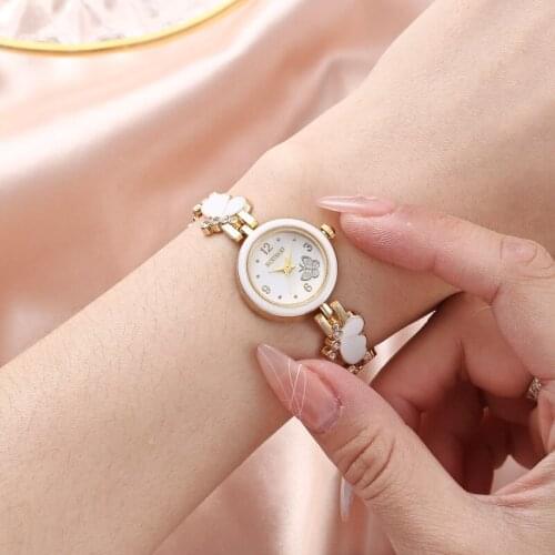 Digital Compact Fashion Temperament Butterfly Wing Steel Strap Bracelet Womens Watch