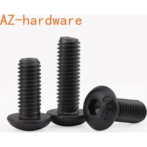 Class 12.9 hexagonal screw inner hexagonal screw disc head hexagonal screw cup screw M3M4M5M6M8 30PCS