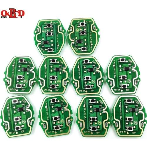 HKOBDII 10pcs/lot,3 Button 433/315MHZ Remote Car Key Board For BMW X3 X5 E38 E39 E46 Track EWS System