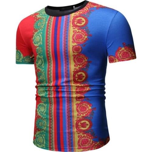 Indie Folk Style Gothic Short Sleeve Printing Mens T-Shirts Thin Section O-Neck Male Plus Size M-3XL Top Tees Festival Costume