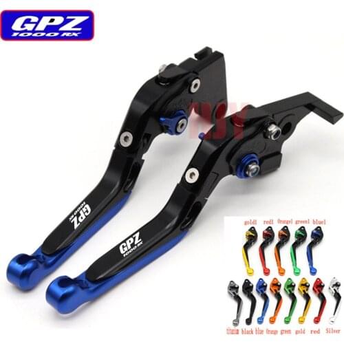 !Logo(GPZ1000RX) For Kawasaki GPZ 1000RX GPZ1000RX 1995-1998 CNC Adjustable Folding Extendable Motorcycle Brake Clutch Levers