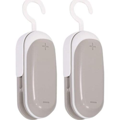 2 Pcs Mini Bag Sealer,Portable Heat Vacuum Sealers Sealer, 2 in 1 Heat Seal and Cutter Mini Food Sealer for Food Storage