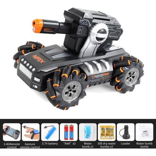 UK2075 1:16 Simulation RC Military Tank Launch Water Bomb Armor Interactive Battle 2.4g Watch Drift Remote Control Car Toy