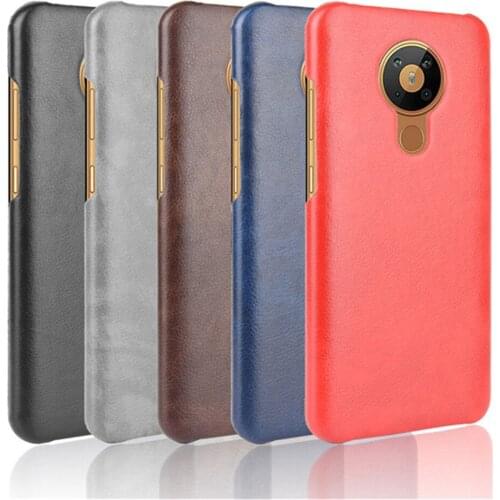 Fashion Litchi Skin PU Leather Hard Back Cover Nokia 5.3 Case For Nokia 5.3 Nokia5.3 Protective Phone Bag