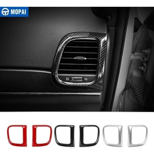 MOPAI Car Center Control Air Conditioner Vent Outlet Decoration Cover for Jeep Grand Cherokee 2017 Up Car Accessories Styling