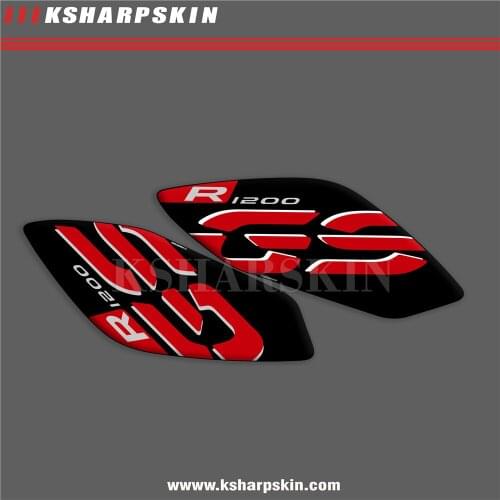 New motorcycle sticker 3D fuel tank pad side protection sticker fish bone decal for BMW R1200GS r1200gs 2017-2018
