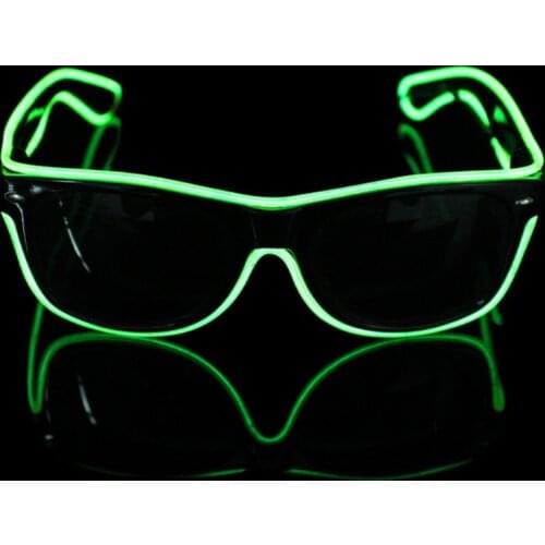 New LED EL Wire Sunglasses for Home Party,Night Club,Barware,Concert,Sound control novelty,Holiday decoration