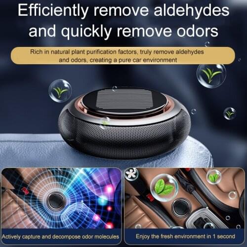 Home decoration accessories Car Perfume Diffuser Solar Rotating Pressure Reduction Air Freshener Car Diffuser Accessories XHC88