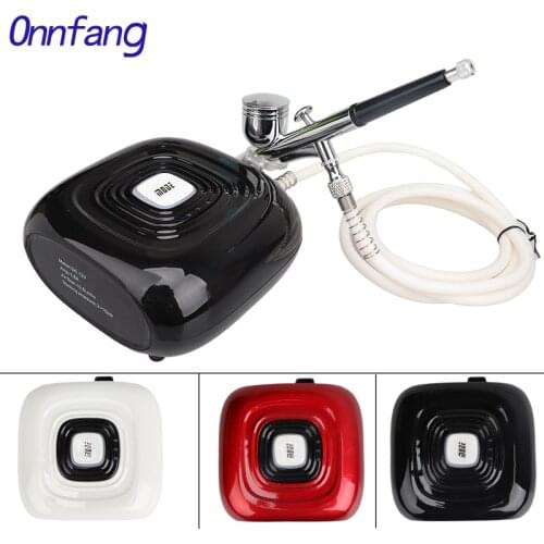 New Dual Action Airbrush Compressor Kit Spray Gun Air-Brush paint Sandblaster Sandblast gun for Art car model Tattoo Nail Tools