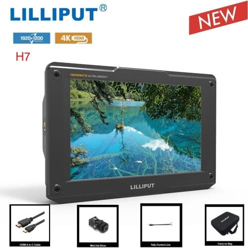LILLIPUT H7 7 inch 1800nit sunlight visible high bright field monitor with 4K HDMI-compatible on camera monitor for video camera