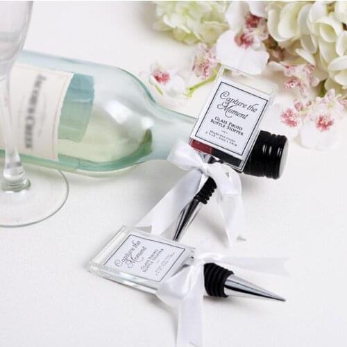 Customized Marriage Romantic Crystal Wine Stopper Wedding Favor Gift Party Souvenirs LX1688