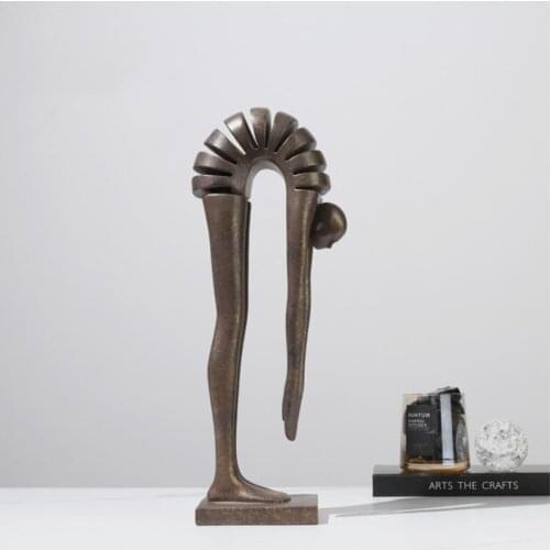 Modern Home Furnishings Creative Preparations For Diving Bent Over Figure Figurines Soft Decorations Handicrafts Art Ornaments