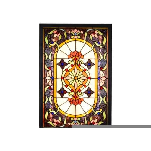 LED lights VintageLiving room bathroom foyer Decorative painting lamp Tiffany Stained glass corridor Background Mural wall lamp