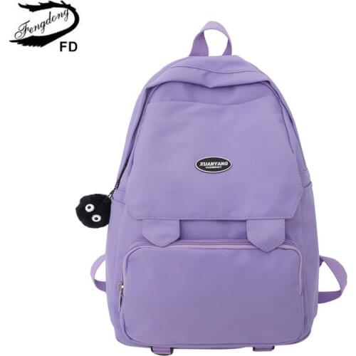 Fengdong school backpack for teenage girl bookbag female lightweight sports backpack kids school bags for girls dropshipping