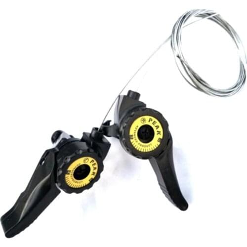 1 Pair 12/21 Speed Bike Thumb Shifter with Inner Cable Bikes Thumb Gear Shifter