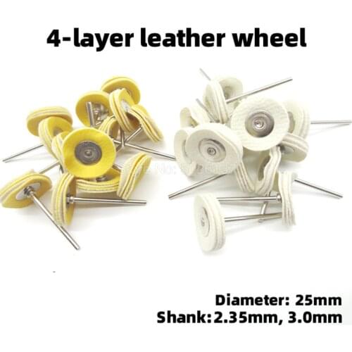 1Pcs Polishing Buffing Leather Cloth Wheel Brush Round Rotary Pad Tool Fit for Accessories Materials Wood Metal Abrasive Tools