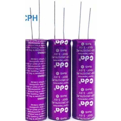 2PCS Korea 3.0V100F Super Farad Capacitor 3V120F 2.7v100f