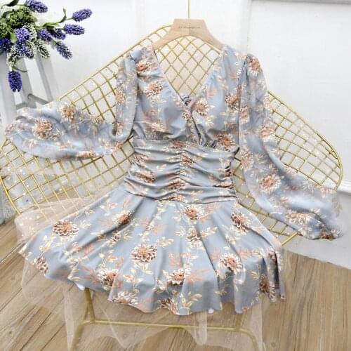 2021 New Women Printed One Piece Swimwear Swim Beach Dress Long Sleeve Bathing Suit Summer Sexy Swimsuit Female Swimming Suits