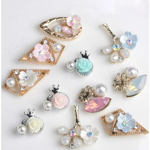 30pcs Wedding Embellishment Metal Buttons Sewing On Rhinestones Buttons DIY Hair Accessory Decorative Button Clothes Hand Crafts