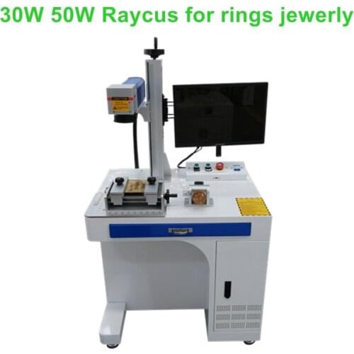 30w jewelry metal ring fiber laser marking machine fiber laser marking printer machine price for sale with rotary axis
