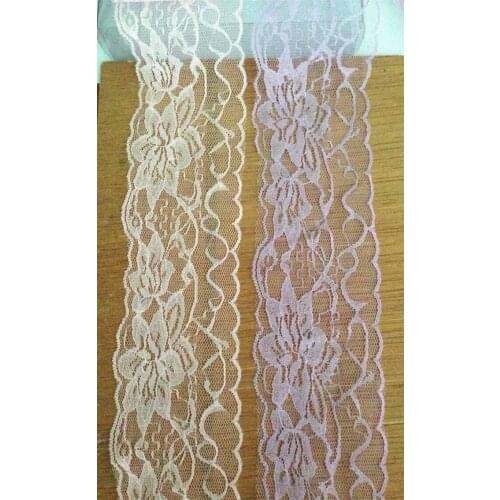 8cm width 24meters/lot lilac light pink lavender color non stretch lace trimming lovely band for handicraft garment decoration