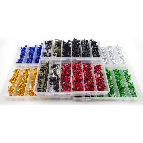 Motocycle accessories Moto Full Fairing Bolt Kits For yamaha majesty 400 aerox 50cc r15 v3 tracer 900 gt rd 350 xj6 Screws Set