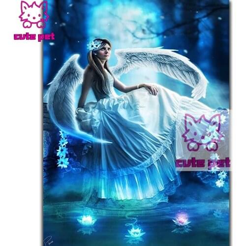Angel girl 5d Diamond Painting Diy art embroidery Fantasy woman wings full diamonds inlaid Kit diamond mosaic home wall decor