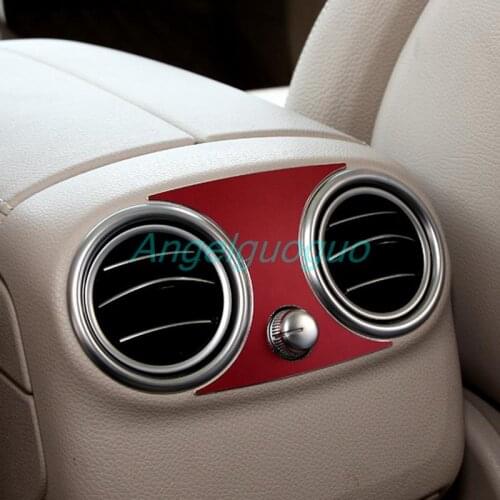 Car Rear air conditioning vent outlet middle sticker For Mercedes Benz 2015-2016 C Class W205 C200L GLC260 C260/GLC Class